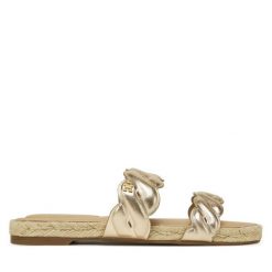 Klapki Tommy Hilfiger. Żółte espadryle damskie Tommy Hilfiger, bez wzorów, bez obcasa, bez zapięcia. Za 251.99 zł.