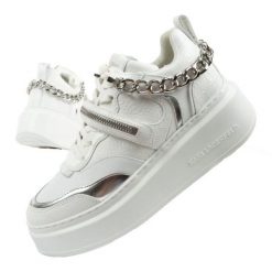 Buty Karl Lagerfeld Anakapri KL6354301S białe. Białe obuwie sportowe damskie bez wzorów, ze skóry ekologicznej. Za 963.09 zł.