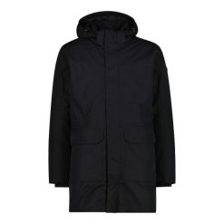 Kurtka ocieplana męska CMP 35K3737 Parka Zip Hood. Czarne parki męskie CMP, m, bez wzorów, bez kaptura. Za 619.99 zł.