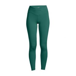 Legginsy treningowe damskie Casall Overlap High Waist. Zielone legginsy sportowe damskie Casall, bez wzorów, z elastanu, z podwyższonym stanem, na fitness i siłownię. Za 149.99 zł.