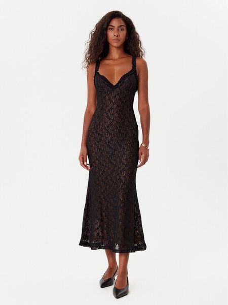 Bardot Sukienka koktajlowa Alegra Stretch Lace 59964DB Czarny Regular Fit. Czarne sukienki damskie Bardot, bez wzorów, z syntetyku, wizytowe, bez kołnierzyka, bez ramiączek. Za 369.99 zł.