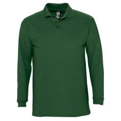 Koszulka Polo Z Długim Rękawem Dla Dorosłych Unisex Winter II. Zielone koszule damskie SOL'S, m, bez wzorów, casualowe, bez kołnierzyka, bez ramiączek. Za 107.99 zł.