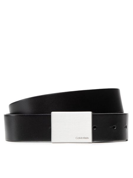 Calvin Klein Pasek Formal Plaque Belt 3.5cm K50K504309 Czarny. Czarne paski damskie Calvin Klein, bez wzorów. Za 259.99 zł.