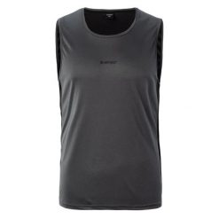 Tank top Hi-Tec Arien. Brązowe t-shirty męskie Hi-tec, bez wzorów, sportowe, bez kołnierzyka. Za 68.55 zł.