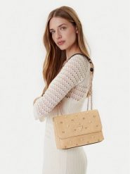 Guess Torebka Giully II HWWE96 73200 Beżowy. Brązowe torebki do ręki damskie Guess, z aplikacjami, z syntetyku, bez dodatków. Za 359.99 zł.