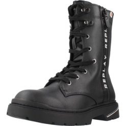 Buty REPLAY JL170034S Czarny. Czarne trekkingi damskie Replay, trekkingowe. Za 292.99 zł.