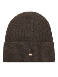 Tommy Hilfiger Czapka Th Cable Enamel Flag AW0AW17776 Brązowy. Brązowe rękawiczki damskie Tommy Hilfiger, na zimę, bez wzorów, z materiału. Za 259.99 zł.