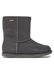 EMU Australia Śniegowce Brumby Lo Teens T10773 Szary. Szare buty zimowe dziewczęce Emu Australia, ze skóry, bez zapięcia. Za 479.99 zł.