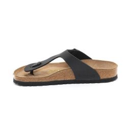 Japonki damskie Birkenstock 043691. Czarne klapki damskie Birkenstock, bez wzorów, z jeansu, bez obcasa. Za 624.00 zł.