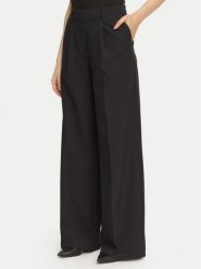 BOSS Spodnie materiałowe C_Tiwi2 50580299 Czarny Regular Fit. Czarne spodnie materiałowe damskie Boss, bez wzorów, z materiału. Za 679.99 zł.