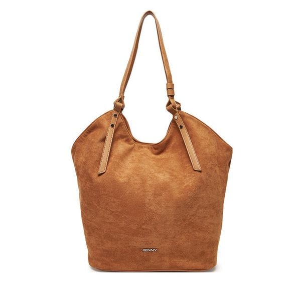 Torebka JENNY. Brązowe torebki do ręki damskie Jenny, bez wzorów, klasyczne, bez dodatków. Za 129.99 zł.
