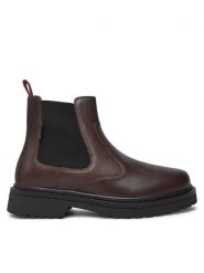 Tommy Jeans Sztyblety Tjm Chelsea Boot EM0EM01469 Brązowy. Brązowe botki męskie Tommy Jeans, bez wzorów, z jeansu, bez zapięcia. Za 559.99 zł.