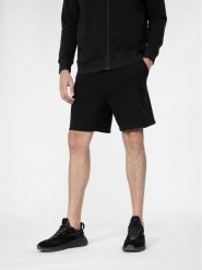4F Szorty sportowe 4FSS23TSHOM080 Czarny Regular Fit. Czarne krótkie spodenki sportowe męskie 4f, m, bez wzorów, z bawełny. Za 59.99 zł.