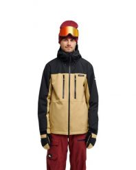 Kurtka śniegowa techniczna dla Mężczyzn SYCAMORE 20K Beżowy. Brązowe kurtki snowboardowe męskie Quiksilver, m, bez wzorów, z materiału, bez kaptura, snowboardowy. Za 1,079.99 zł.