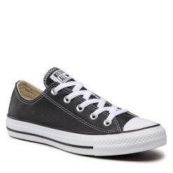 Trampki Converse. Czarne półbuty damskie Converse, bez wzorów, retro, bez zapięcia. Za 319.99 zł.