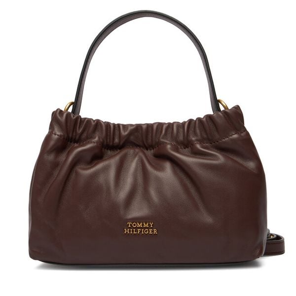 Torebka Tommy Hilfiger. Brązowe torebki do ręki damskie Tommy Hilfiger, bez wzorów, klasyczne, bez dodatków. Za 699.99 zł.