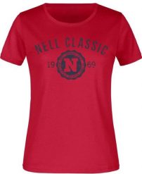 Damska koszulka Nell Classic Red. Czarne t-shirty damskie ENELL, m, bez wzorów, z bawełny, klasyczne, bez kołnierzyka. Za 111.99 zł.