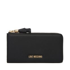 Portfel LOVE MOSCHINO. Czarne portfele damskie Love Moschino, bez wzorów. Za 489.99 zł.