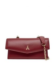 Patrizia Pepe Torebka 2B0032/L061 Bordowy. Czerwone torebki do ręki damskie Patrizia Pepe, bez wzorów, ze skóry, bez dodatków. Za 1,339.00 zł.