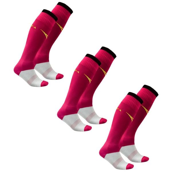 Getry piłkarskie C168 różowy fluo 3 pary. Czarne legginsy sportowe męskie Legea, bez wzorów, długie, do piłki nożnej. W wyprzedaży za 76.50 zł.