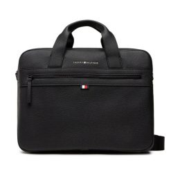 Torba na laptopa Tommy Hilfiger. Czarne torby na laptopa męskie Tommy Hilfiger, bez wzorów. Za 379.99 zł.