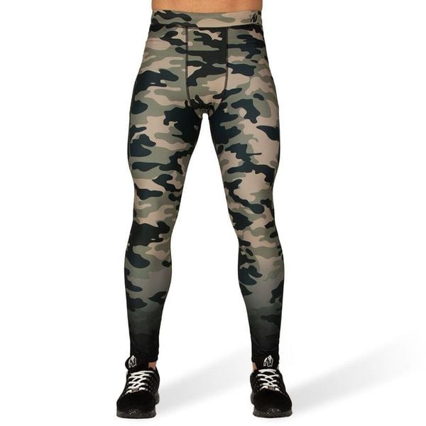 Legginsy Gorilla Wear Franklin. Zielone legginsy sportowe męskie GORILLA WEAR, l, bez wzorów, na fitness i siłownię. Za 266.00 zł.