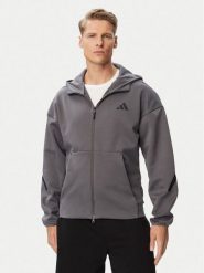 Adidas Bluza Z.N.E. Full Zip KX7689 Szary Regular Fit. Szare bluzy męskie Adidas, m, bez wzorów, z bawełny, bez kaptura. Za 478.99 zł.