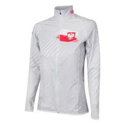 Bluza damska do biegania rozpinana EXTREME HOBBY POLSKA PRIME. Białe bluzy damskie EXTREME HOBBY, m, bez wzorów, z elastanu, bez kaptura, do biegania. Za 219.00 zł.