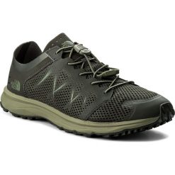 Buty THE NORTH FACE - Litewave Flow Lace T92YA94DU Black Ink Green/Four Leaf Clover. Zielone buty sportowe męskie The North Face, z materiału. W wyprzedaży za 259.00 zł.