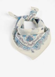 Apaszka we wzór paisley. Niebieskie szaliki i chusty damskie bonprix, bez wzorów. Za 24.99 zł.