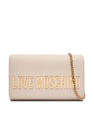 LOVE MOSCHINO Torebka JC4103PP0NKD0110 Écru. Torebki do ręki damskie Love Moschino, bez wzorów, ze skóry, wizytowe, bez dodatków. Za 569.99 zł.