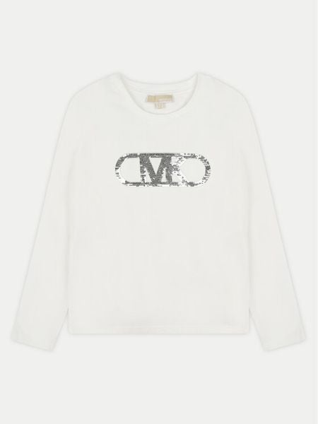 MICHAEL KORS KIDS Bluzka R30145 M Biały Regular Fit. Białe bluzki dla dziewczynek MICHAEL KORS KIDS, bez wzorów, z bawełny, bez ramiączek. Za 299.99 zł.