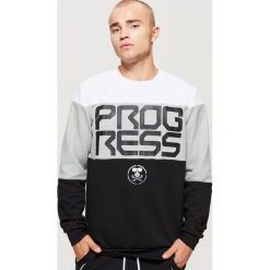 Trójkolorowa bluza z kolekcji PROGRESS - Czarny. Czarne bluzy męskie Cropp. Za 99.99 zł.