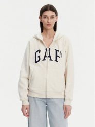 Gap Bluza 831200-03 Beżowy Relaxed Fit. Brązowe bluzy damskie GAP, l, bez wzorów, z bawełny, bez kaptura. Za 149.99 zł.