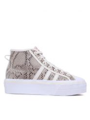 Adidas Trampki Nizza Platform Mid Shoes HQ1981 Beżowy. Brązowe trampki i tenisówki damskie Adidas, bez wzorów, ze skóry, bez zapięcia. Za 449.99 zł.