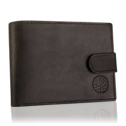 Portfel skórzany BETLEWSKI BPM-HT-60 BRAZOWY. Brązowe portfele męskie Betlewski, bez wzorów, ze skóry. Za 79.99 zł.