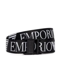 Pasek EA7 Emporio Armani. Czarne paski damskie EA7 Emporio Armani, bez wzorów. Za 259.99 zł.