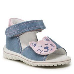 Sandały Primigi. Niebieskie sandały dziewczęce Primigi, bez zapięcia. Za 116.99 zł.