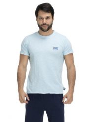 T-shirt męski z efektem sprania plaży. Fioletowe t-shirty męskie LEONE 1947 APPAREL, l, bez wzorów, z bawełny, sportowe, bez kołnierzyka. Za 84.16 zł.