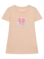 Guess T-Shirt J6GI28 K6YW4 Różowy jasny Regular Fit. Czerwone t-shirty i topy dla dziewczynek Guess, z aplikacjami, z bawełny, bez ramiączek. Za 84.99 zł.