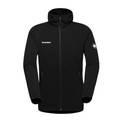 Bluza trekkingowa męska Mammut Aconcagua Light ML Hooded. Czarne bluzy męskie Mammut, m, bez wzorów, bez kaptura. Za 596.25 zł.