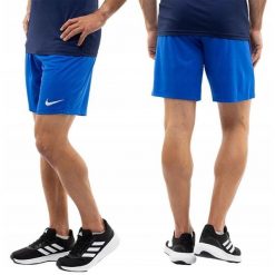 Spodenki treningowe męskie Nike Dry Park III. Niebieskie szorty męskie Nike, m, bez wzorów, ze skóry. Za 60.00 zł.