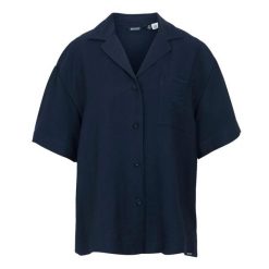 Lekka koszula damska Regatta Salise. Niebieskie koszule damskie Regatta, bez wzorów, eleganckie, bez kołnierzyka, bez ramiączek. Za 187.50 zł.