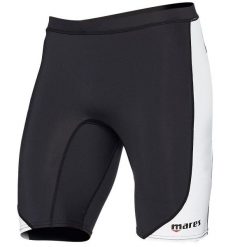Spodenki męskie UPF 50+ RASHGUARD SHORTS. Białe krótkie spodenki sportowe męskie MARES, m, bez wzorów, z materiału, żeglarskie. Za 99.43 zł.