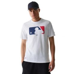 Koszulka New Era Nos MLB Regular. Białe koszulki sportowe męskie New Era, m, bez wzorów, bez kołnierzyka, bez ramiączek. Za 174.00 zł.
