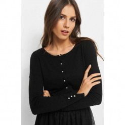 Sweter w groszki 3D. Czarne kardigany damskie Orsay, w grochy, z bawełny. Za 49.99 zł.