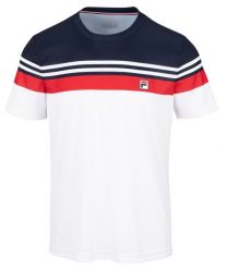 Koszulka sportowa męska Fila Malte. Koszulki sportowe męskie Fila, m, bez wzorów, z materiału, bez kołnierzyka, bez ramiączek, tenisowe. Za 131.99 zł.