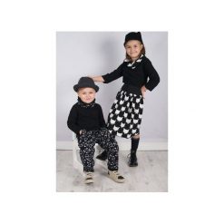 POCKY | BLUZKA CZARNA KLASYCZNA Z SZARĄ LAMOWKĄ. T-shirty dla chłopców marki Meleksima. Za 89.59 zł.