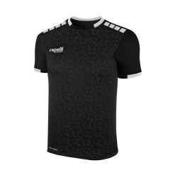 Koszulka piłkarska męska Capelli Cs III Block. Czarne koszulki sportowe męskie CAPELLI SPORT, m, bez wzorów, bez kołnierzyka, bez ramiączek, do piłki nożnej. Za 119.99 zł.