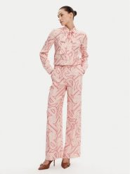 Silvian Heach Koszula GPP25363BL Różowy Regular Fit. Czerwone bluzki damskie Silvian Heach, bez wzorów, z bawełny, bez kołnierzyka, bez ramiączek. Za 269.99 zł.